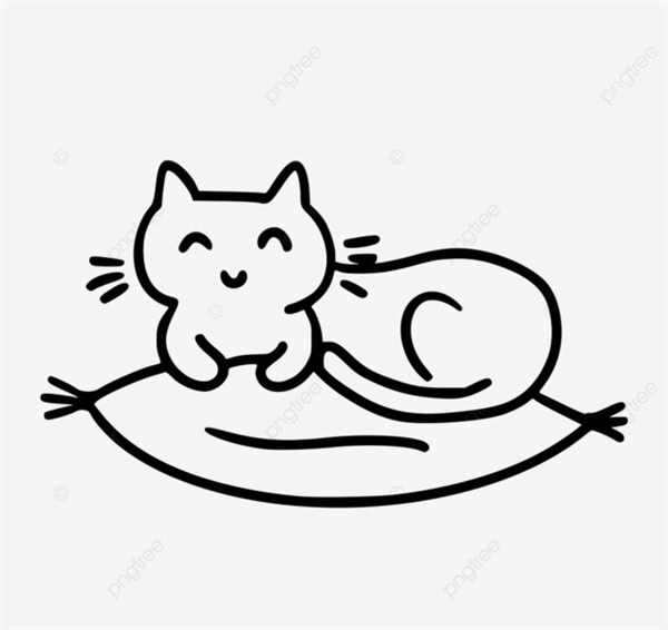 Раскраска спящие котята