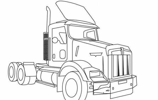 Раскраска грузовик Volvo fh12