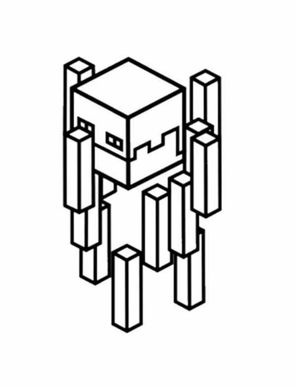 Раскраски из МАЙНКРАФТА