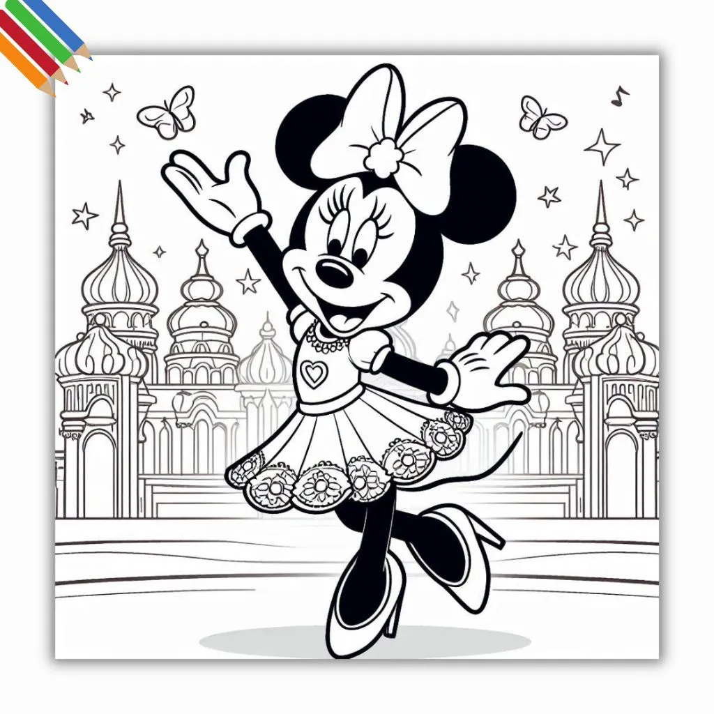 Микки Маус Хэллоуин раскраска