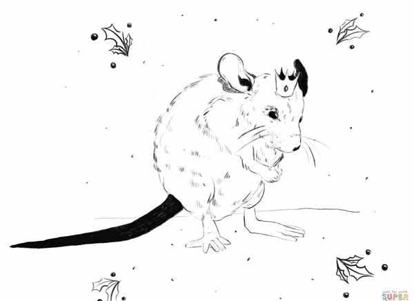 Щелкунчик и мышиный Король раскраска для детей