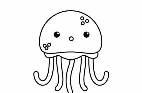 Jellyfish раскраска для детей
