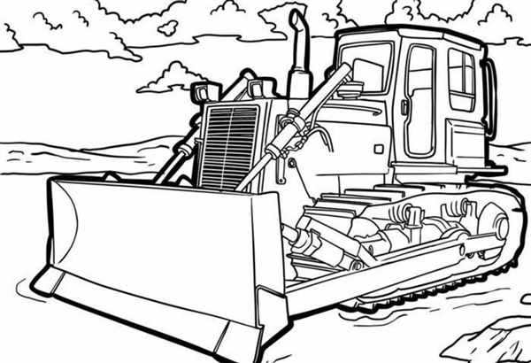 Раскраска трактор John Deere