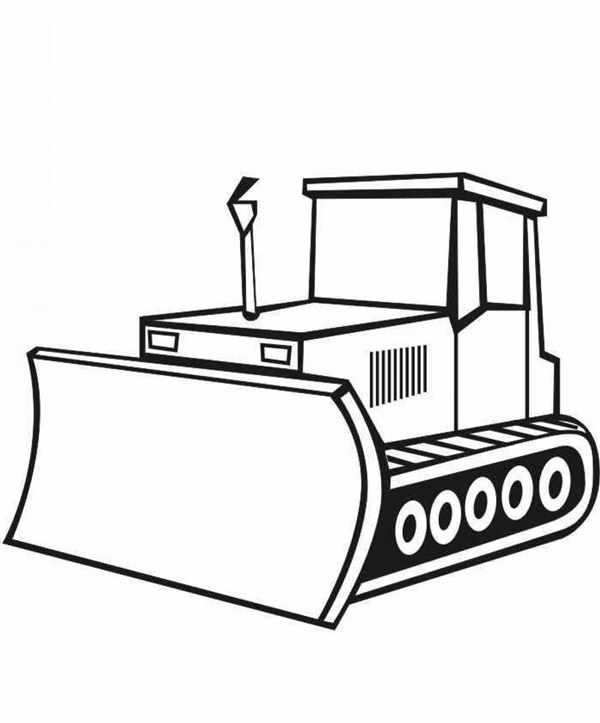 Раскраска трактор ДТ 75