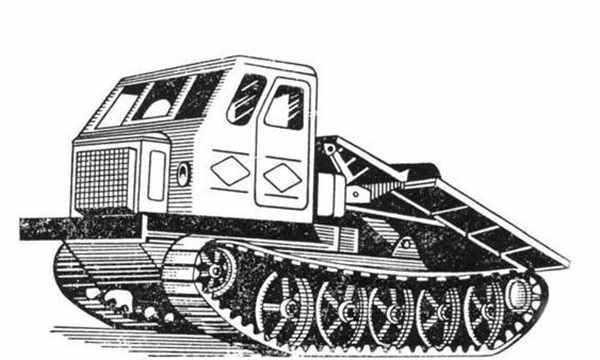 Трактор гусеничный ДТ-75 раскраска