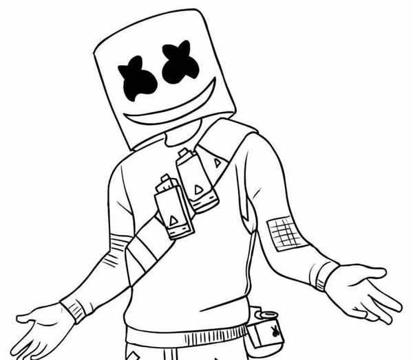 Раскраска Marshmallow