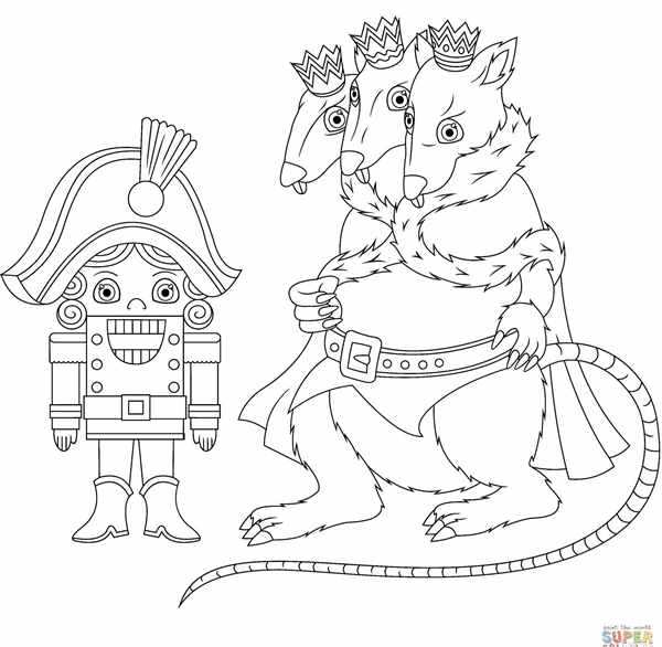 Щелкунчик раскраска для детей