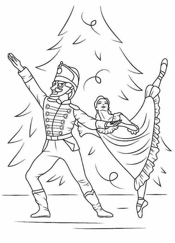 Щелкунчик раскраска для детей