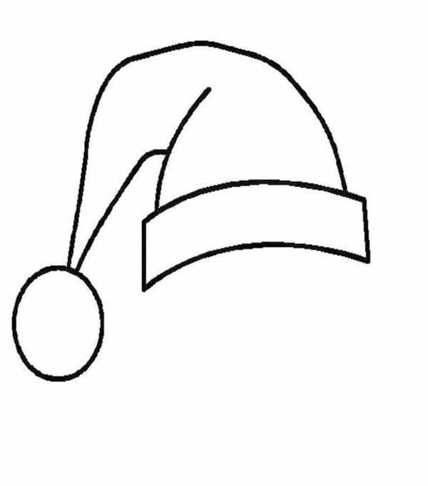 Новогодний колпак раскраска