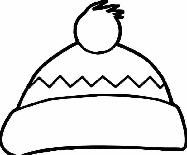 Новогодняя шапка раскраска
