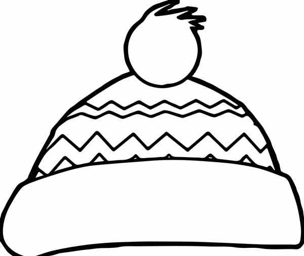 Новогодняя шапочка раскраска