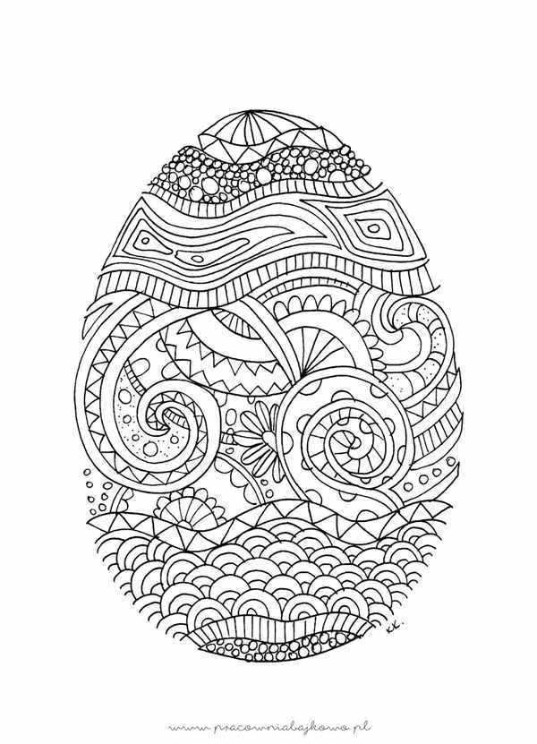 Пасхальная Мандала Волшебная Раскраска eggs