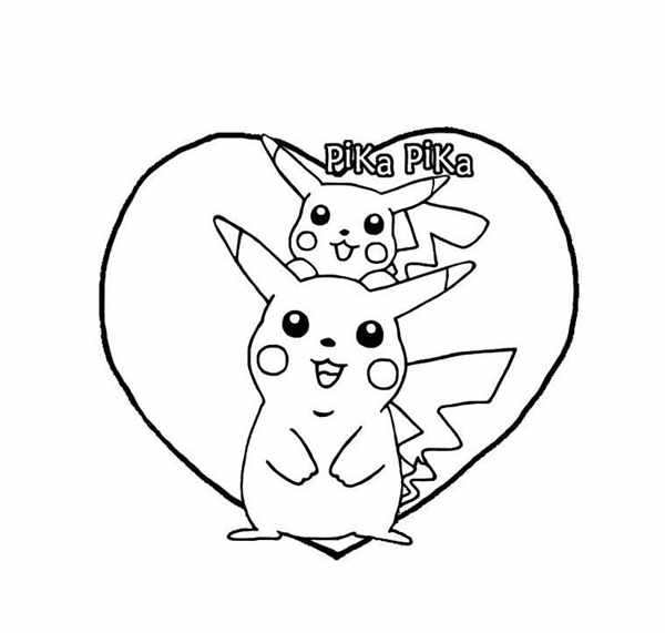 Пикachu в новогодней раскраске
