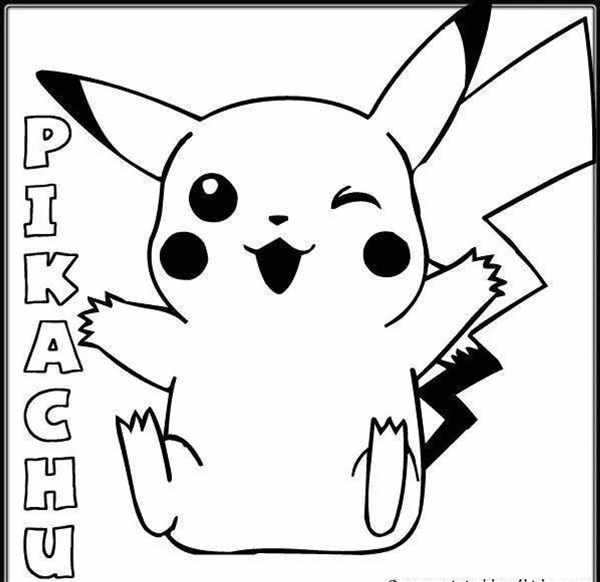 Пикachu в новогодней раскраске