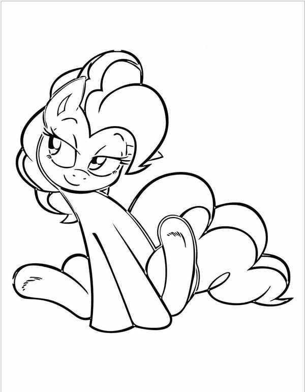 My little Pony раскраска Пинки Пай