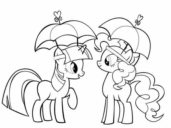 My little Pony раскраска Пинки Пай