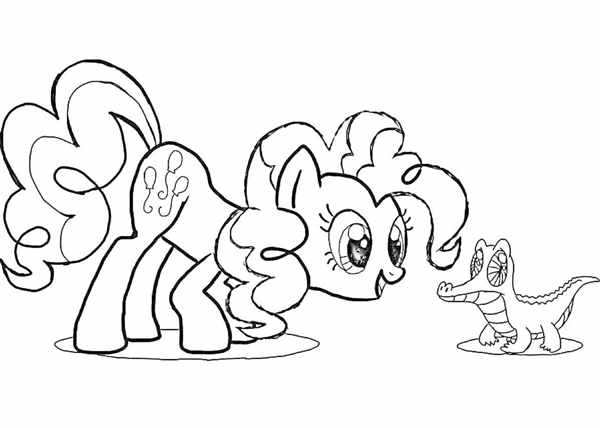 My little Pony раскраска Пинки Пай