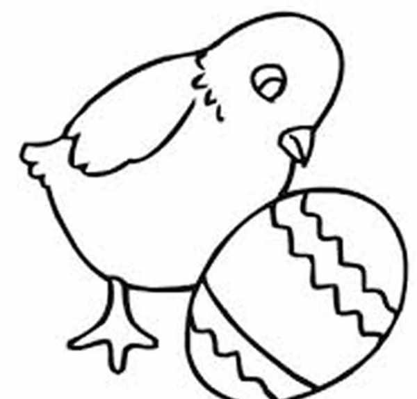 Цыпленок раскраска для детей