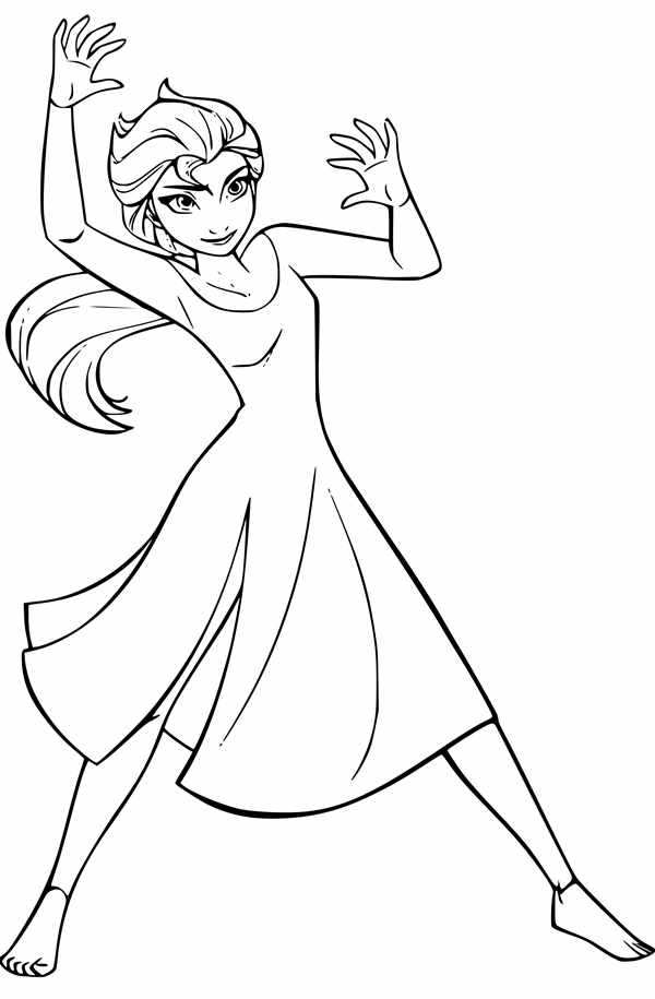 Раскраски для девочек Elsa Anna