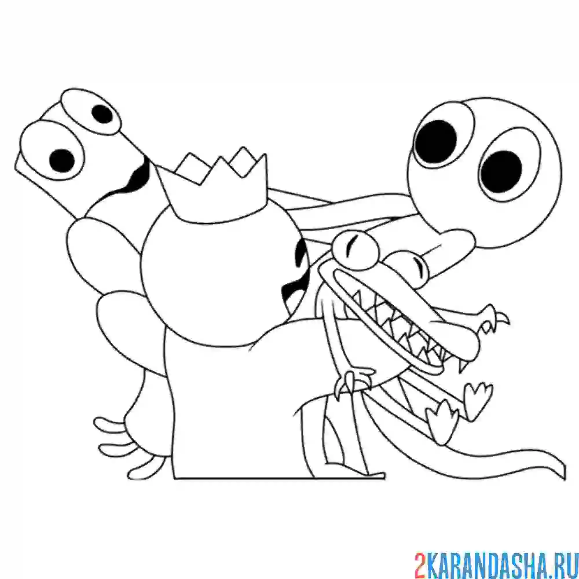 {Rainbow friends раскраска}