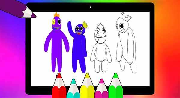 Rainbow friends раскраска