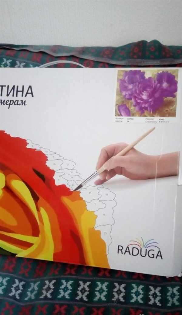 Радужное удовольствие Раскраска с цифровыми номерками
