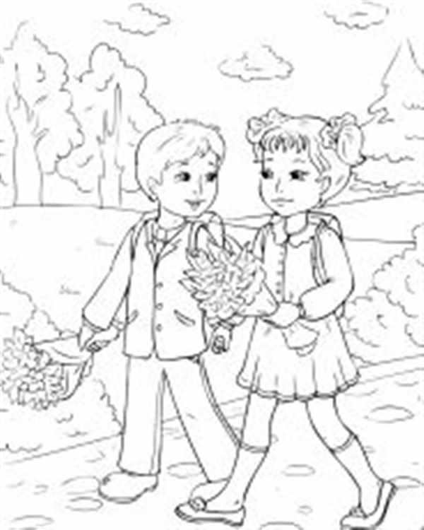 Девочка раскраска для детей