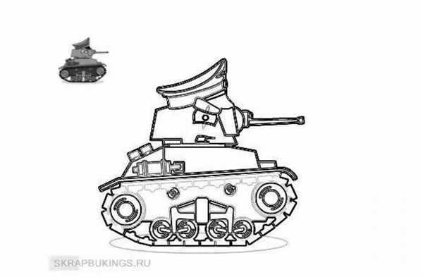 Танк ИС 2 рисунок