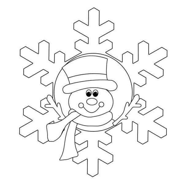 Снежинка трафарет для вырезания