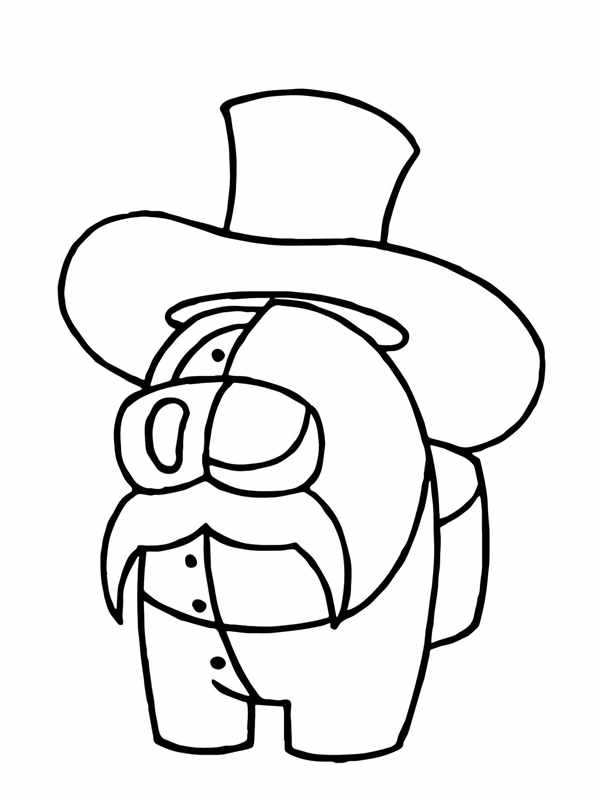 Раскраска А mongs КлоунCreative Coloring for Fans