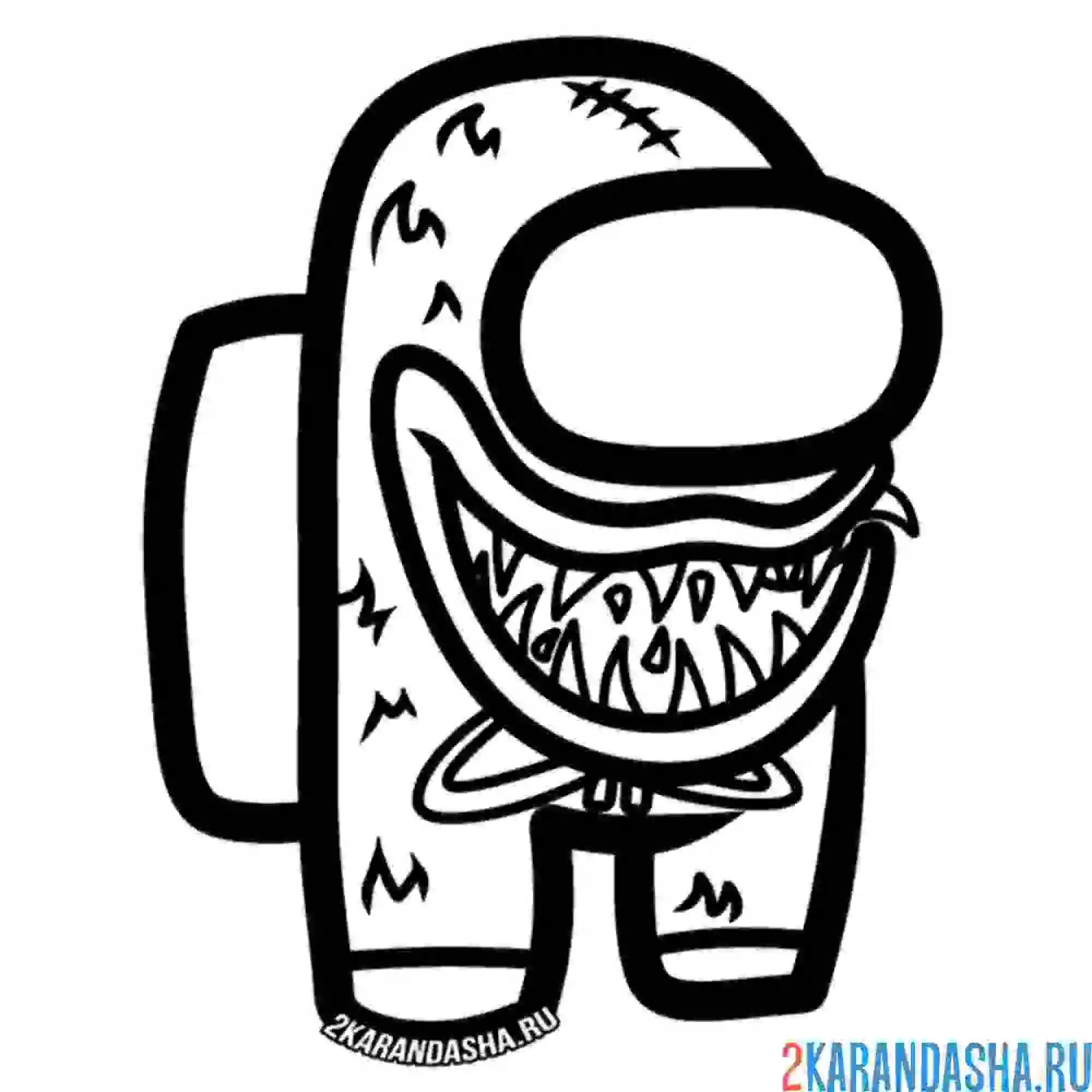 Раскраска А mongs КлоунCreative Coloring for Fans