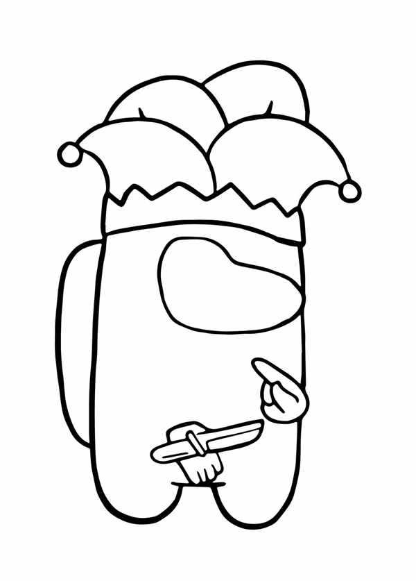 Раскраска А mongs КлоунCreative Coloring for Fans