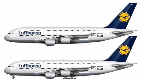 Раскраска самолета Airbus a380