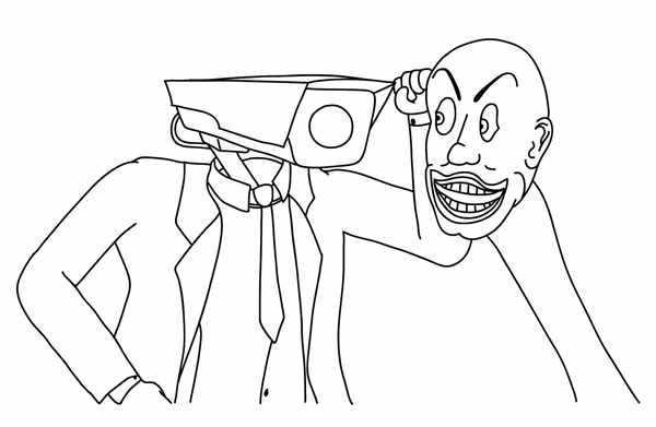 TV man раскраска
