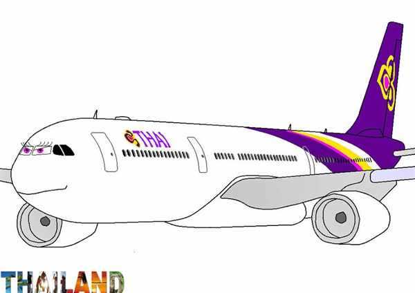 Раскраска самолет Боинг 737