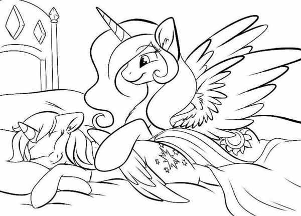Раскраска my little Pony принцесса Каденс