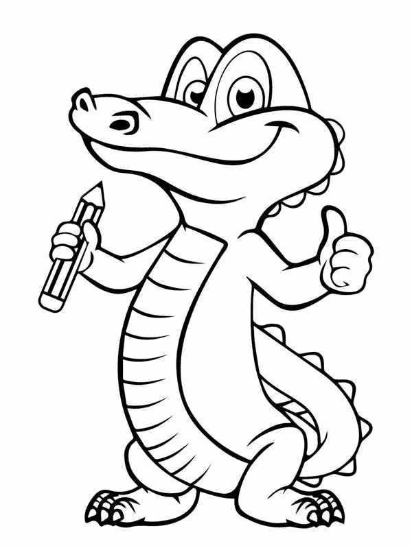 Montgomery Gator раскраска