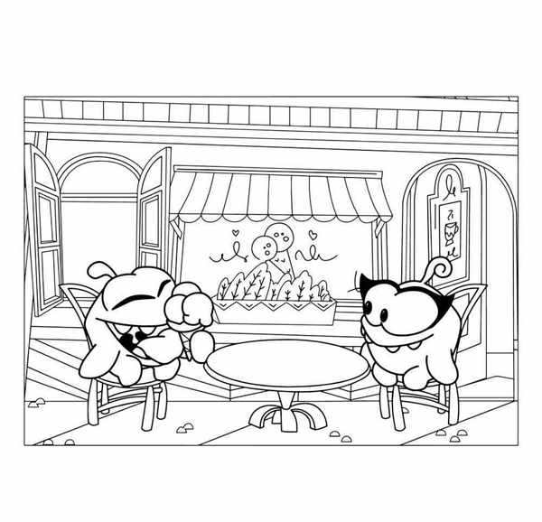 Cut the Rope раскраска