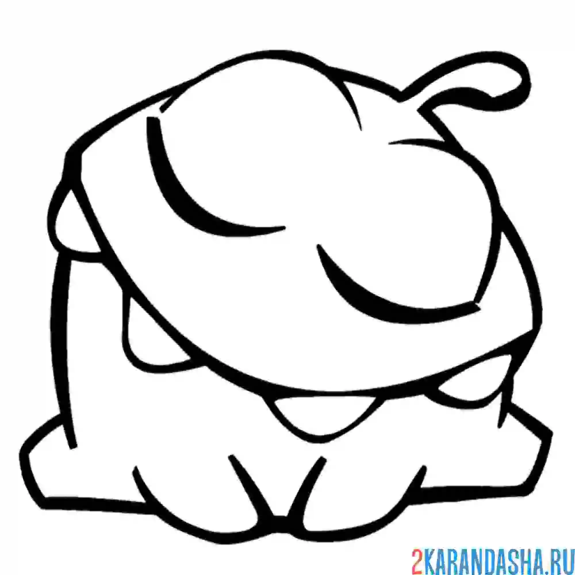 Cut the Rope раскраска