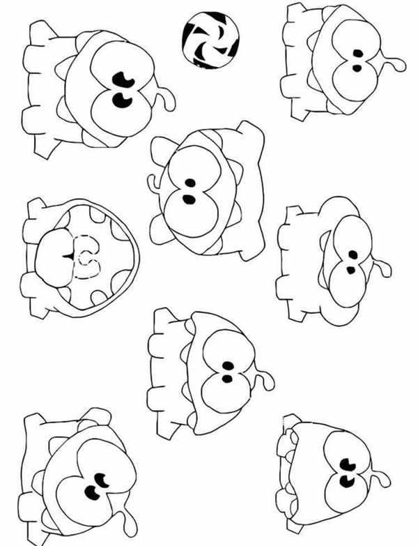 Cut the Rope раскраска