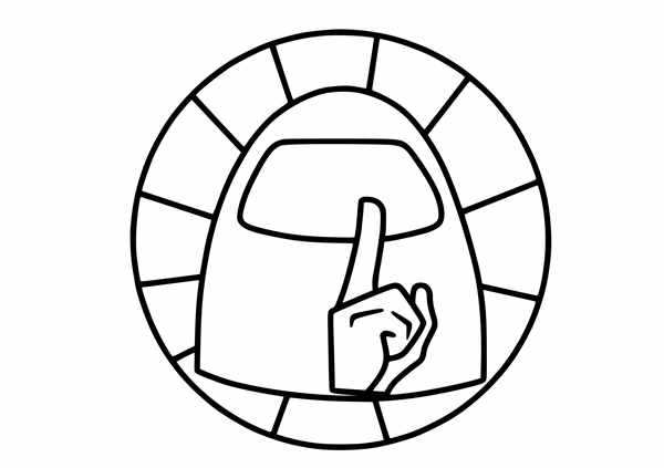 Раскраска амонг АС труп