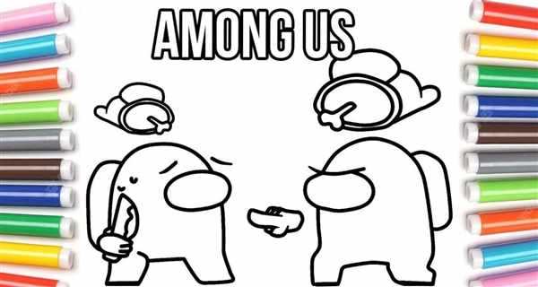 Раскраска предатель among us