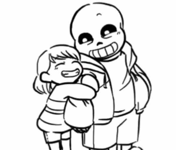 Undertale Sans раскраска