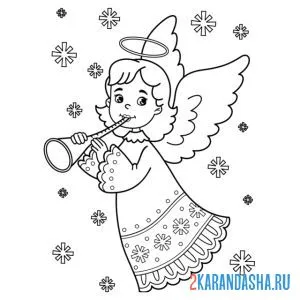 Ангел хранитель прорись
