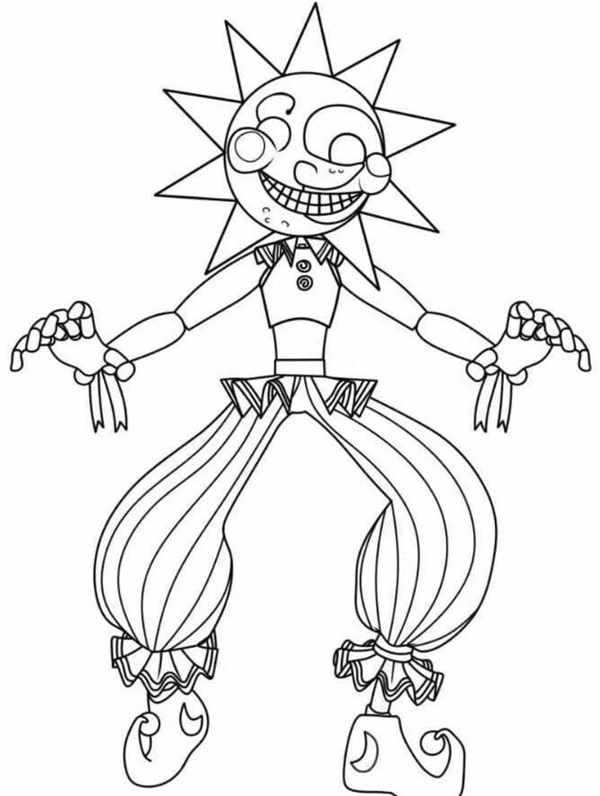 FNAF раскраска