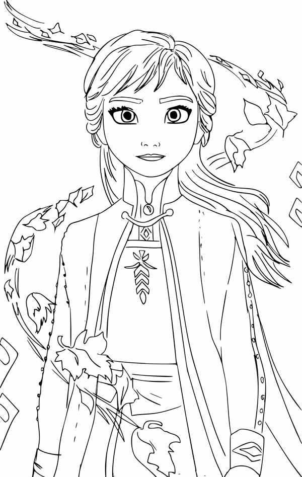 Раскраска Anna Elsa