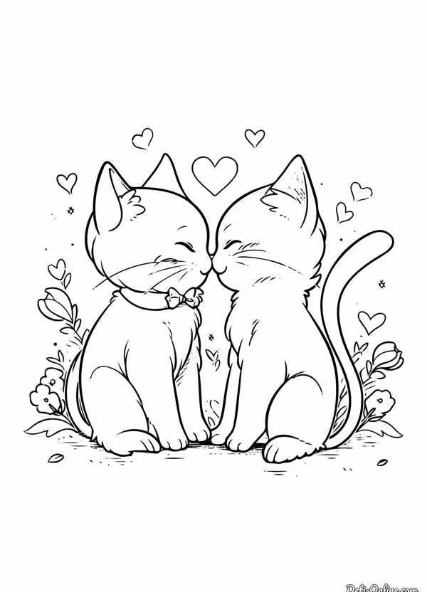 Котенок. Раскраска