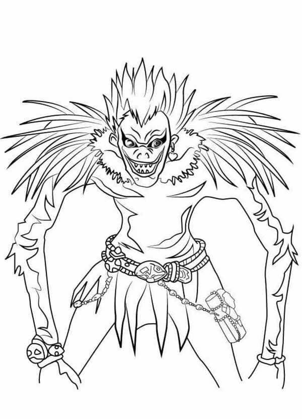 Death Note раскраска