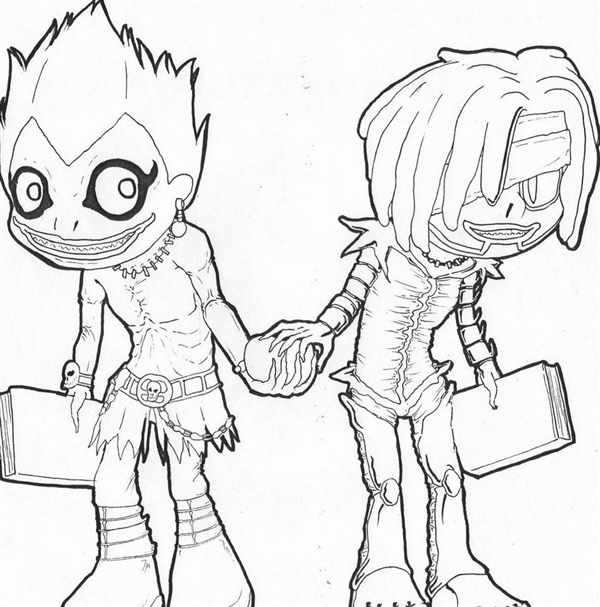 Death Note раскраска