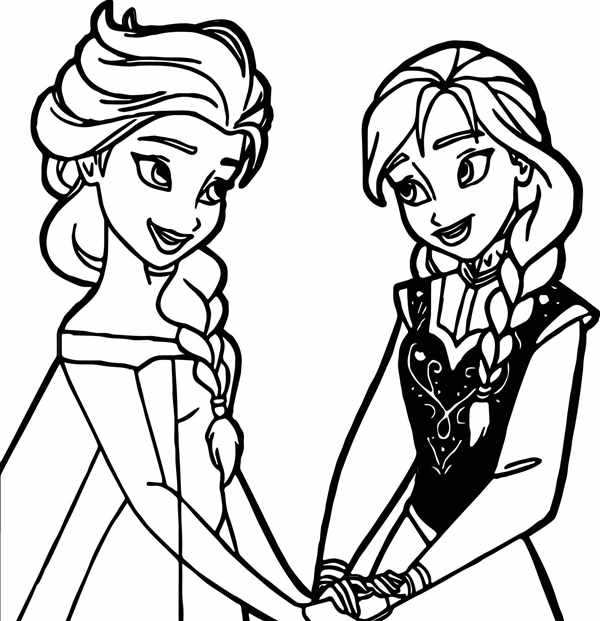 Раскраска Anna Elsa
